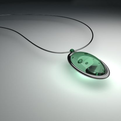 Billede af Elegant Gemstone Necklace (rental)